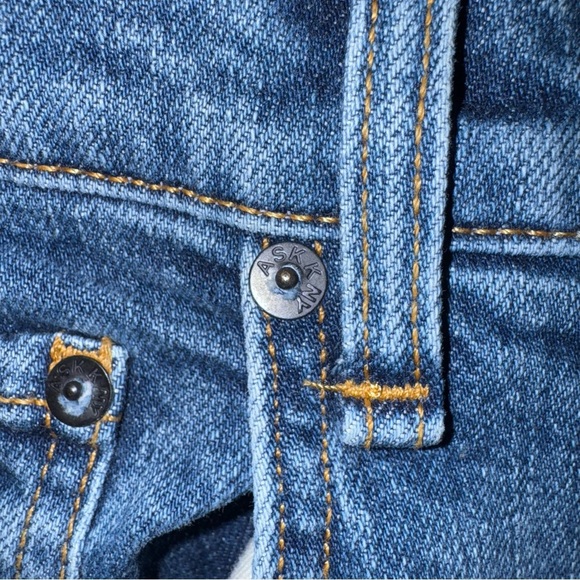 ASKK NY High-Rise Ankle Skinny Jeans Medium Blue Wash Size 27 - Picture 15 of 16
